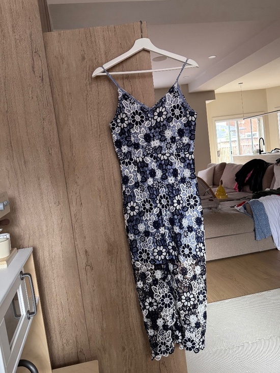 Morning Mist Dresses & Skirts - Floral Crochet midi Dress